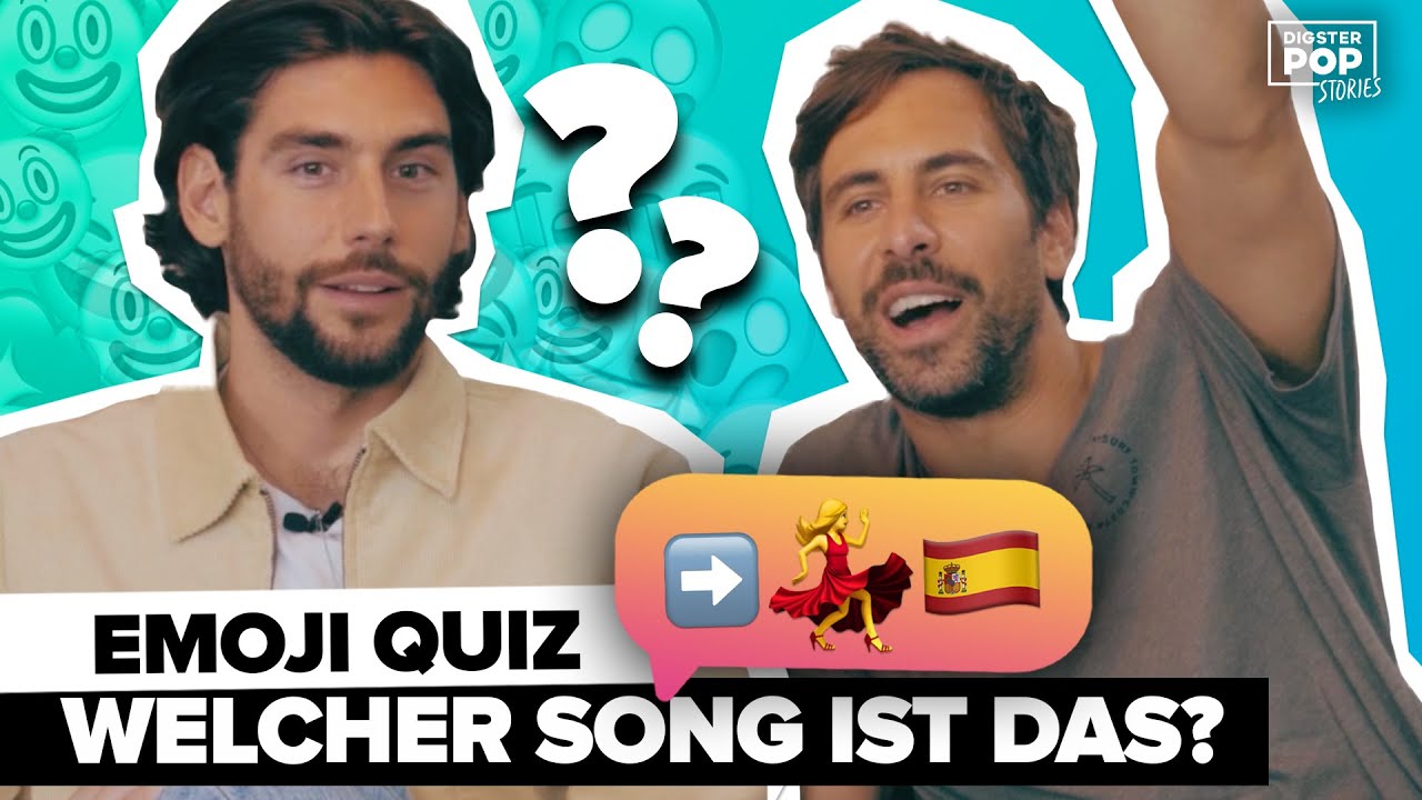 Emoji Challenge: Alvaro Soler & Max Giesinger erkennen die Songs von Wincent Weiss & Co. nicht?!