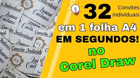 Quantos convites individuais cabem em uma folha A4?