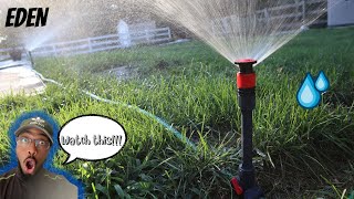 Eden 97063 Multi-Adjustable Flex Design Above Ground Irrigation Garden Sprinkler System REVIEW!!!!!!