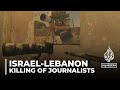 Israel should face war crimes probe over journalist death in Lebanon: NGOs