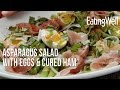 Asparagus Salad with Soft-Boiled Eggs and Cured Ham | EatingWell