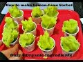 How to make Lemon-lime Sorbet with only 4 Organic Ingredients