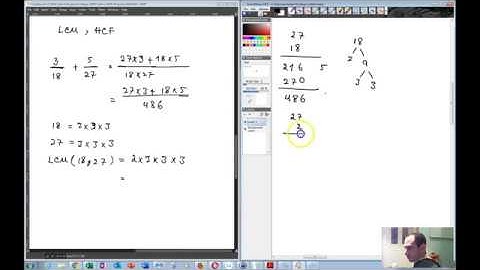 LCM GCF HCF Euclids Division Lemma/Algorithm