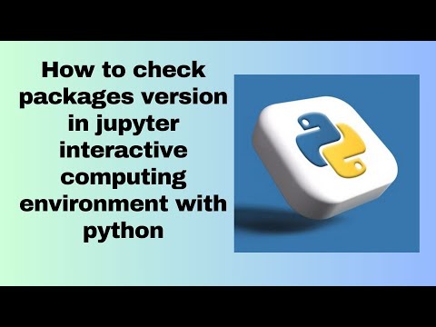 How to check packages version in jupyter interactive computing environment with python