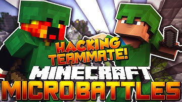 Minecraft MICRO BATTLES "HACKING TEAMMATE BUSTED!" #46 w/PrestonPlayz