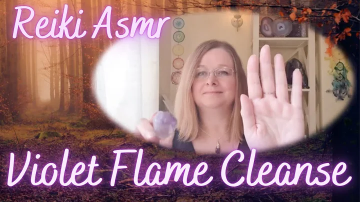 POWERFUL VIOLET FLAME CLEANSE. 3 minute Reiki ASMR. Amethyst crystal healing #auracleansing