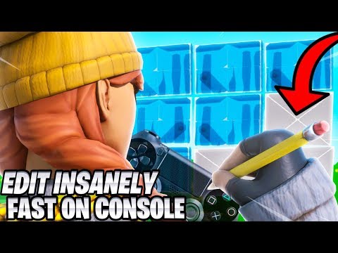 How To Edit WAY FASTER On Console Fortnite! (Fortnite PS4 + Xbox Tips)