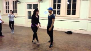 Salsa level four on1 and on2 to music at The Salsa Foundation
