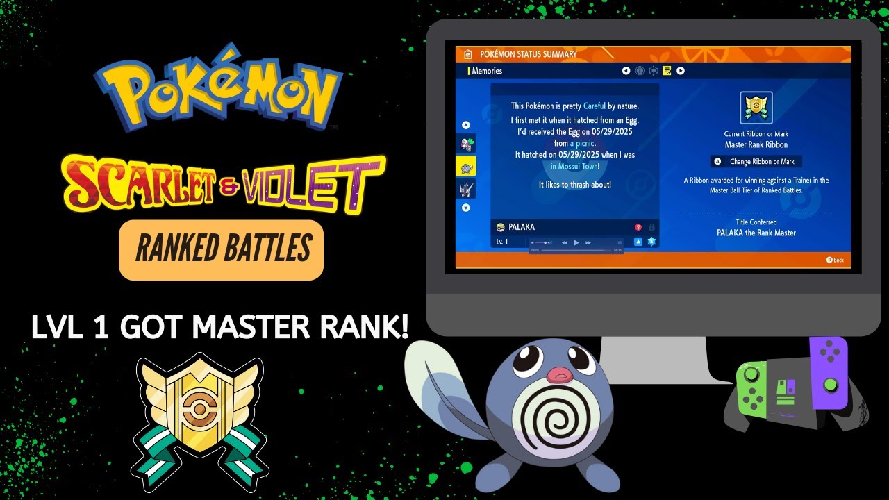 Level One Pokemon Unbelievable! My Level 1 Pokémon Achieves Master Rank! - YouTube
