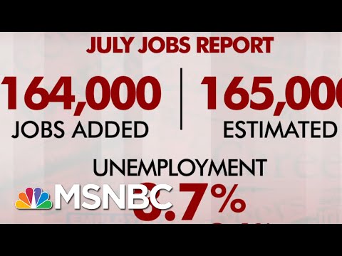 July Jobs Report: 164,000 Jobs Added, Unemployment Stays At 3.7 Percent | Morning Joe | MSNBC