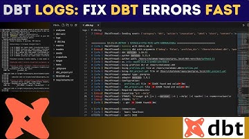 Troubleshooting DBT Core | How to View DBT Logs (CLI + dbt.log)