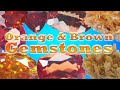 Unboxing Orange and Brown Gemstones! | Topaz, Diamonds, Triplite, and more!