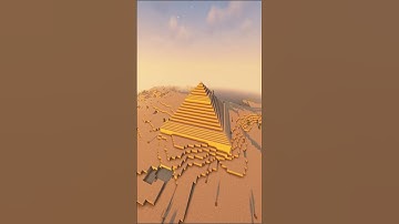 pyramid build in Minecraft #shorts