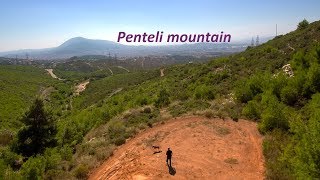 Aerial View Of Penteli Mountain, Greece.