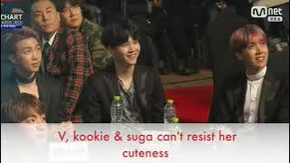 Bts Jungkook, Taehyung and Suga's Reaction To lisa's cute speech @GAON CHARTS AWARDS 2017 FMV
