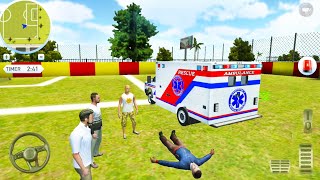 Rooftop First Aid VAN Truck Sim #3 - Emergency Ambulance Driving Game - Android Gameplay screenshot 1