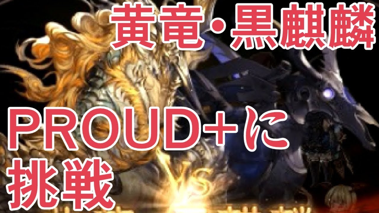 黄竜 黒麒麟proud に挑戦 初見殺し技えぐすぎィ グラブル Youtube