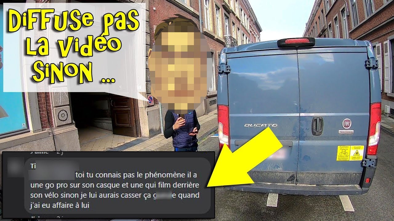 Il a menacé ce cycliste de représailles si il diffusait cette vidéo ...