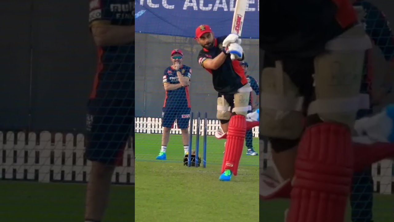 Virat Kohli batting practice in the nets 