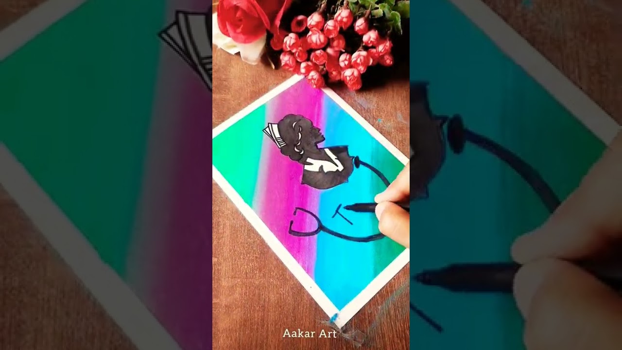 International nurses day drawing | Nurses day drawing 