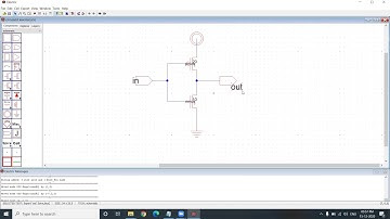 VLSI LAB 1 CMOS INVERTER SCHEMATIC.