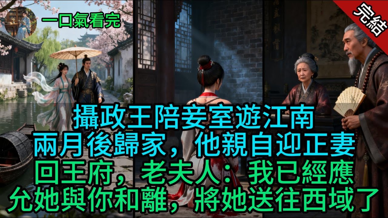 攝政王陪妾室遊江南，兩月後歸家，他親自迎正妻回王府，老夫人：我已經應允她與你和離，將她送往西域了