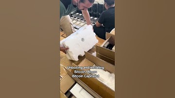 Unboxing and installing Bitcoin miners #bitcoin #btc #bitcoinmining #minebitcoin #crypto #cryptomini