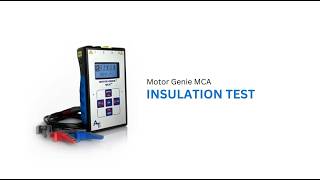 Motor Genie MCA: Insulation Winding Test Tutorial