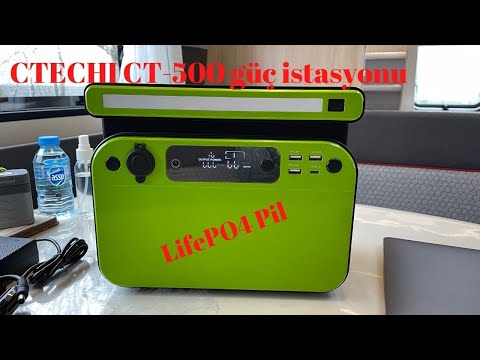 CTECHI CT-500 W güç istasyonu ( LifePO4 Pil Teknolojisi )