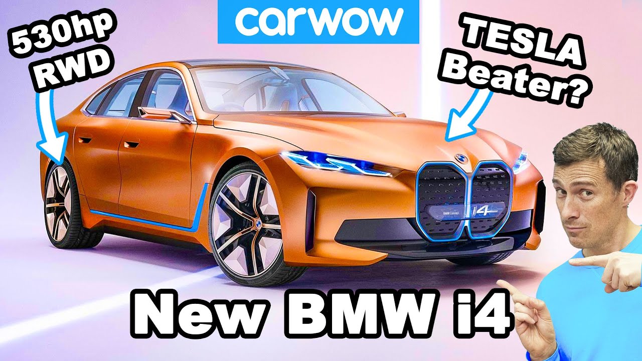 New BMW i4 - it's a 530hp German Tesla Model 3!