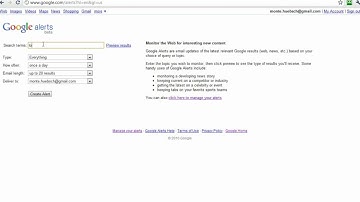 Competitor intelligence with Google Alerts