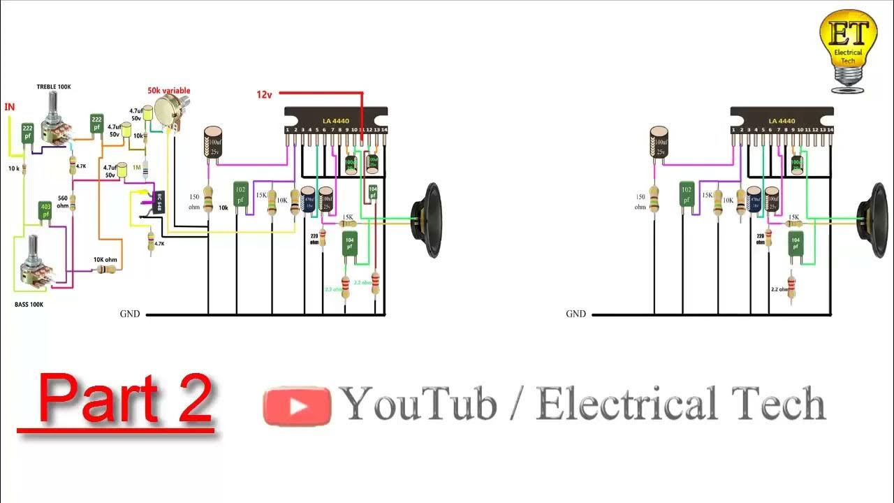 HOW TO MAKE STEREO Double AMPLIFIER 4440IC (Part 2) IN Hindi/Urdu