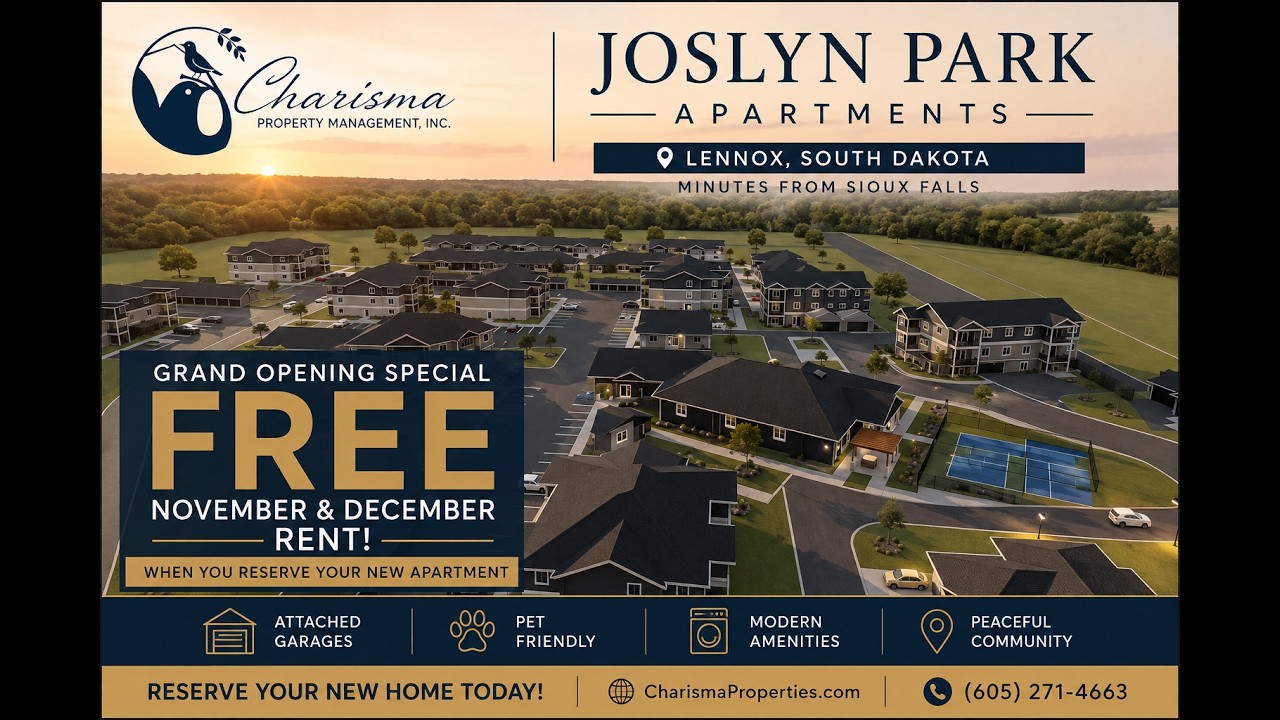 🏗️ Joslyn Park Apartments Construction Update | Coming November 2026 | Lennox, SD