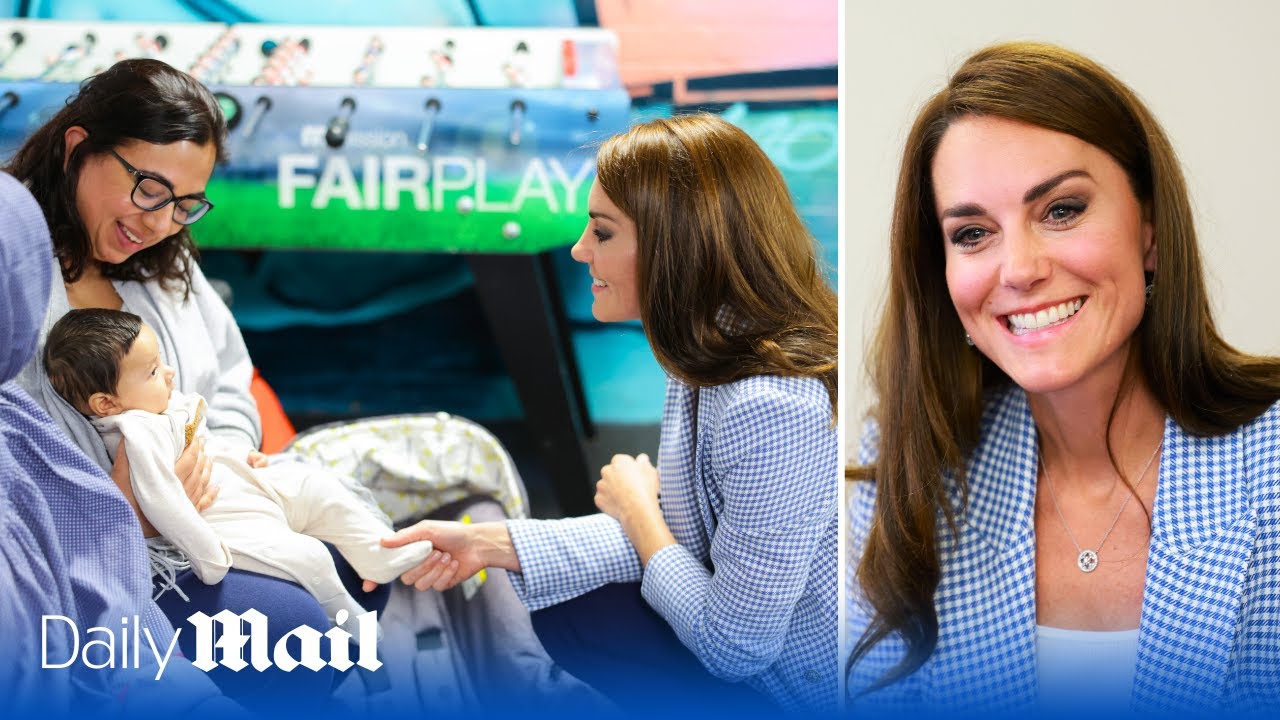 Kate middleton jokes she wants some tips on stress management youtube