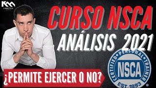   CURSO NSCA || ¿PUEDES EJERCER como Entrenador? || ANÁLISIS 2021 por NACHO PORTILLO