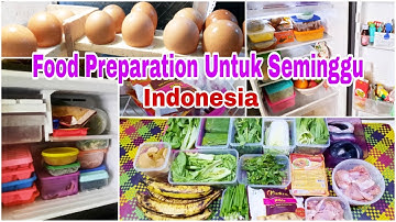 Food Preparation Indonesia Untuk Seminggu | Vlog Belanja Supermarket Superindo