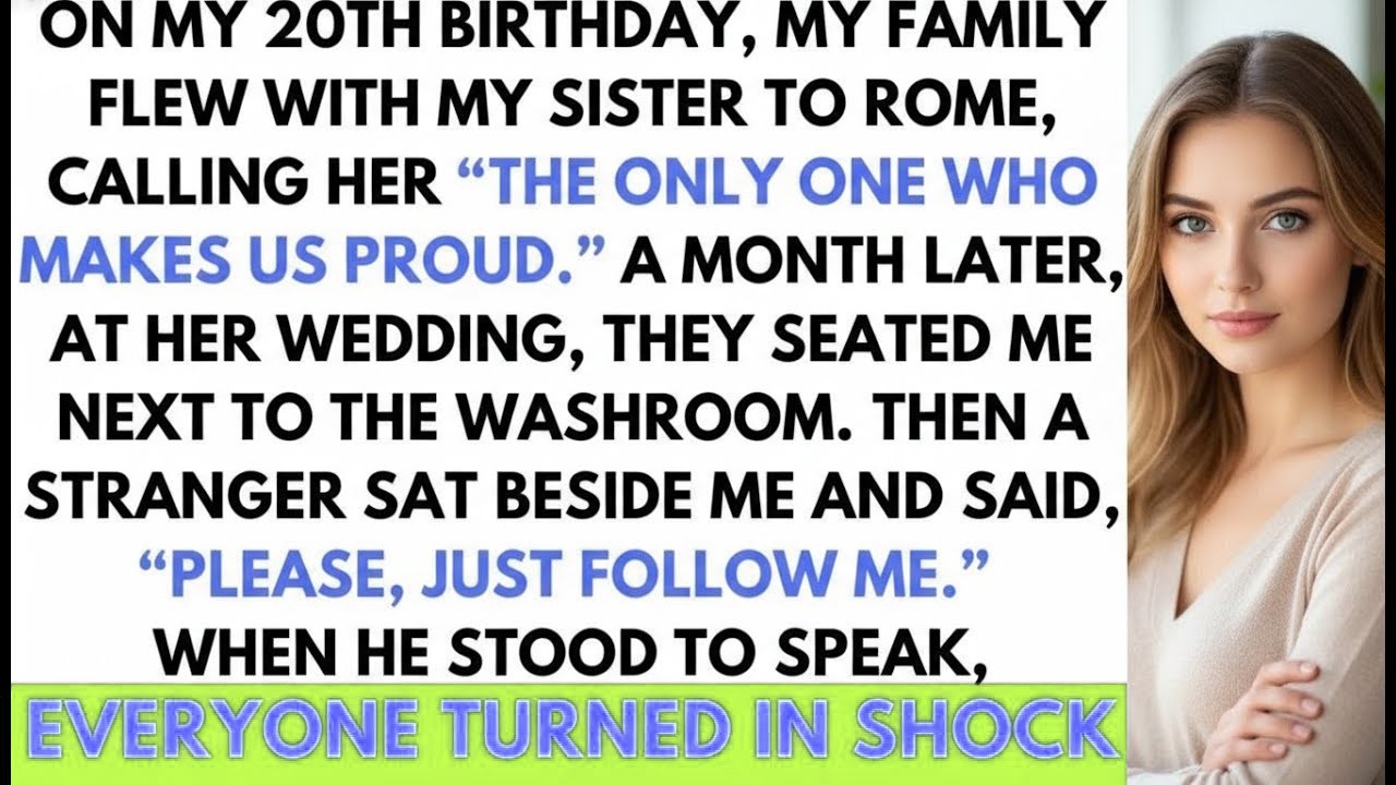 My Family Ignored My 20th Birthday And Went To Rome With My Sister Instead; At Her Wedding, a Man