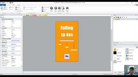 Falling Spikes (Construct 2 with Coding for kids)