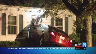 Driver Crashes Into Home, 7Th Crash There Since 2005