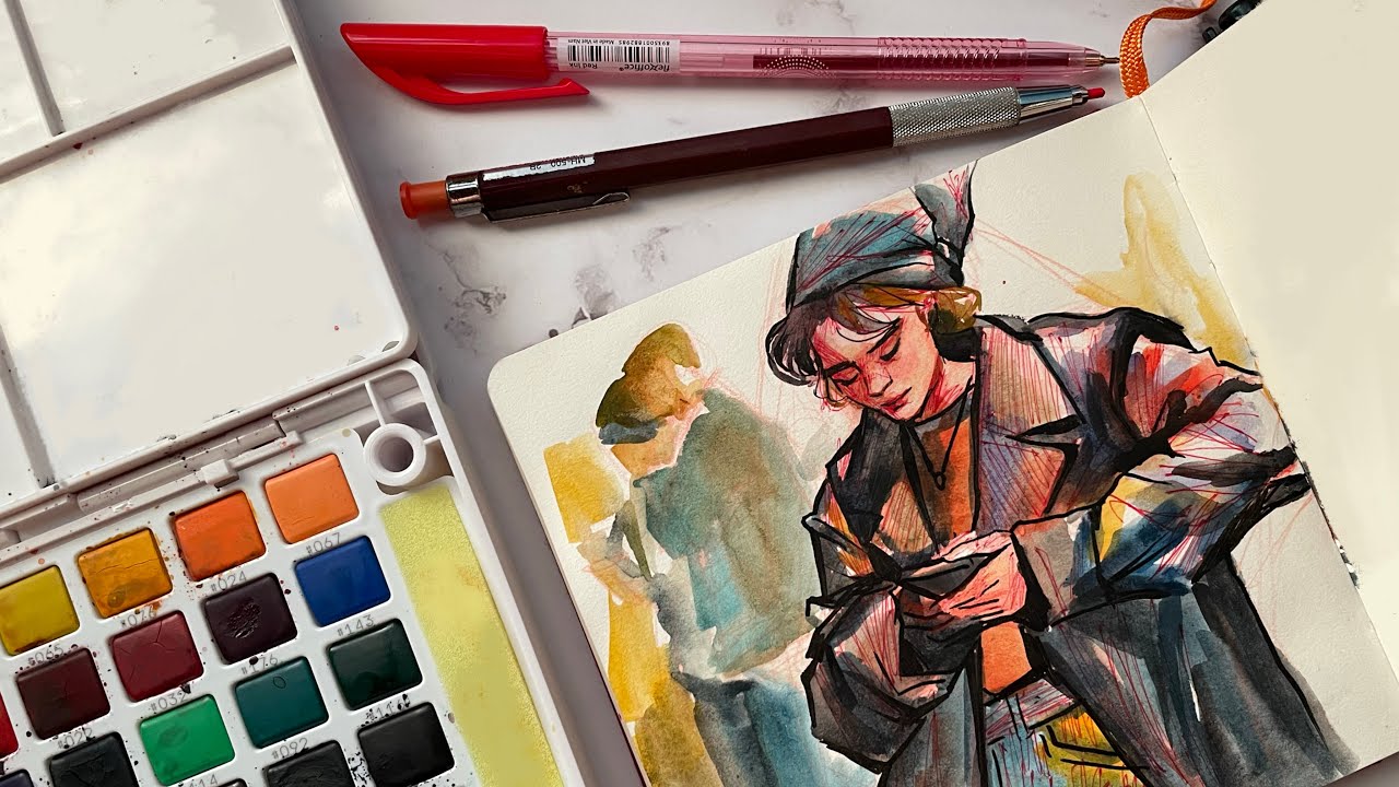 Review of Sakura Koi Watercolor Pocket Kit and My Journey to a New  Watercolor Set – Tiny Tina Illustrations