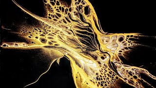 'Eldora' Gorgeous Gold Fluid Art #acrylicpouring #tlp #abstractart #fluidart