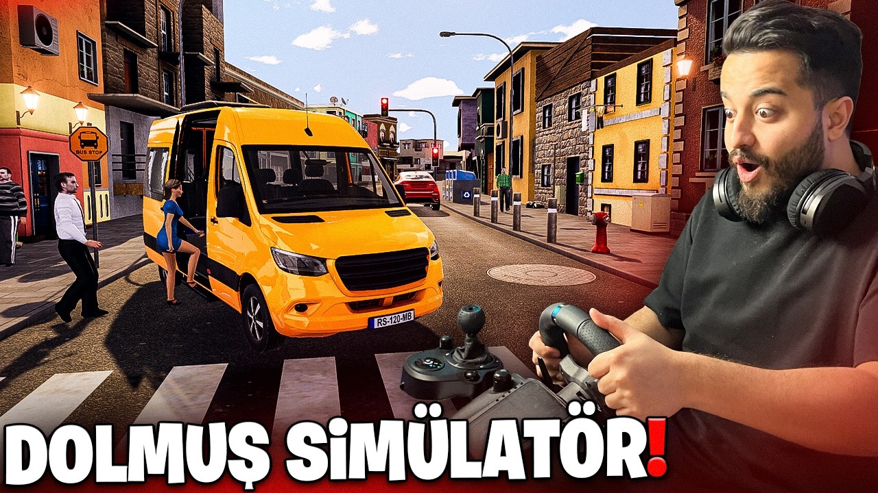 DOLMUŞ ŞÖFÖRÜ OLUP ŞEHİRDE YOLCU TAŞIYORUZ! (ÇOK KEYİFLİ) Minibüs Simülatör