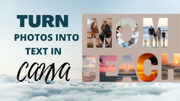 How to put pictures in letters using canva tutorial