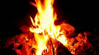 Fireplace ultra HD 4K. Cozy fireplace with crackling fire sounds. fireplace burning