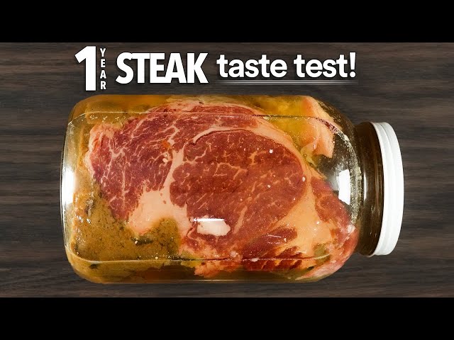 I tried to age Steaks for 1yr but this happened! class=