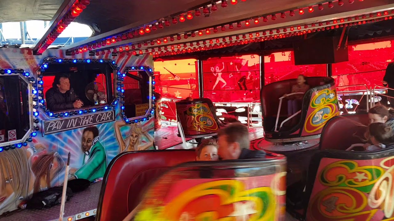 Keith Turners Rolling Thunder Waltzer Off Ride Spanish City Whitley Bay Easter Funfair 2018 