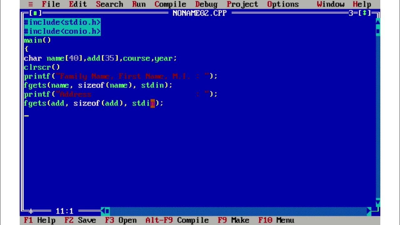 Turbo C++ Scanf Alternative - YouTube