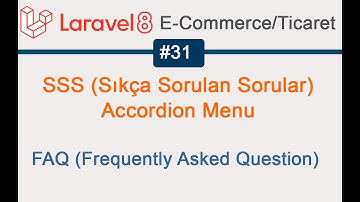 31 Laravel Frequently Asked Question Accordion Menu Sıkça Sorulan Sorular