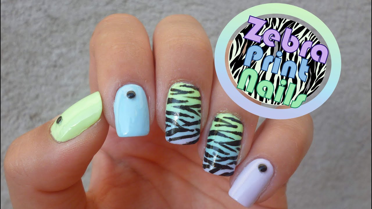 1. Zebra Print Nail Art Designs - wide 5