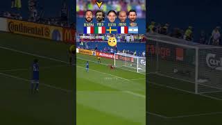 Messi vs Zidane vs Benzema vs Zlatan vs Pirlo | Penalty Challenge #shorts #football #messi#ronaldo